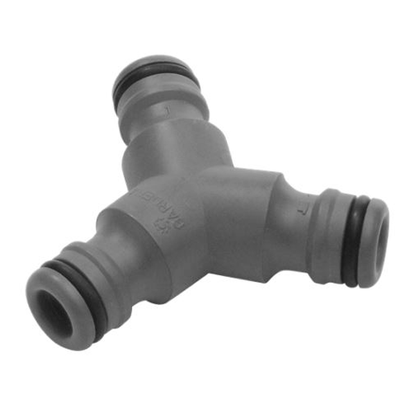 Raccord automatique de dérivation en Y pour 3 tuyaux arrosage - Plastique résistant - Gardena