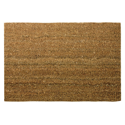 Tapis d'entrée grattant en coco 100% naturel sur semelle PVC - 33 x 60 cm
