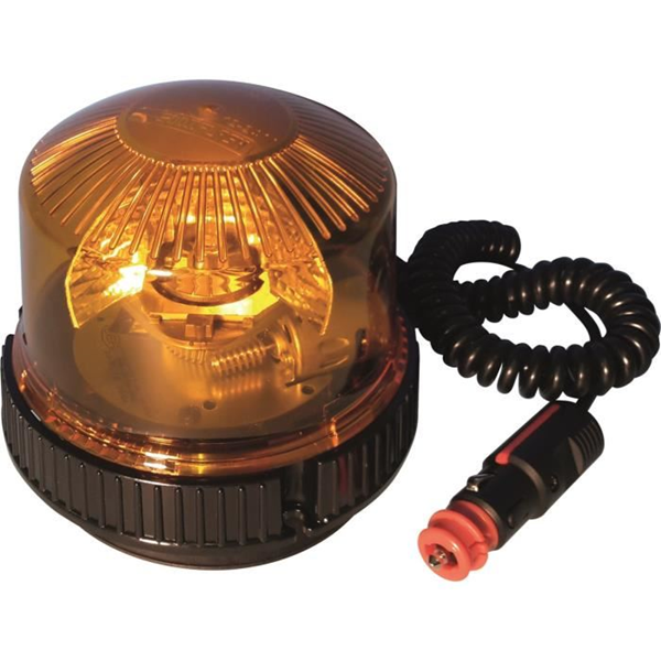 Gyrophare sodiflash halogène 12/24V 23W magnétique avec ventouse et câble 3.5 m