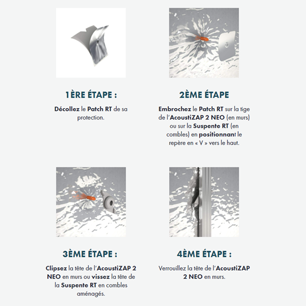 Patch RT Knauf pour étanchéité à l'air et à la vapeur d'eau - 120,0 MM x 120 MM - lot de 50