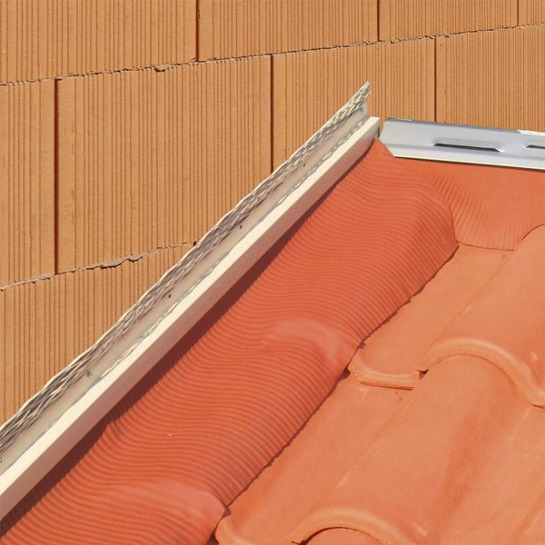 Solin à bavette en alu Lahe Top Alu avec porte solin beige grillagé - Beige - 200,0 MM x 2,00 M
