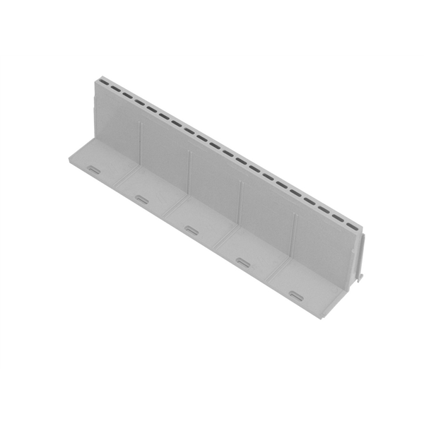GRILLE A FENTE PVC 100X500 H.140MM GRIS