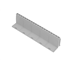 GRILLE A FENTE PVC 100X500 H.140MM GRIS