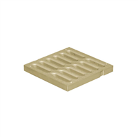 GRILLE DE SOL SANS CADRE 400 X 400 SABLE