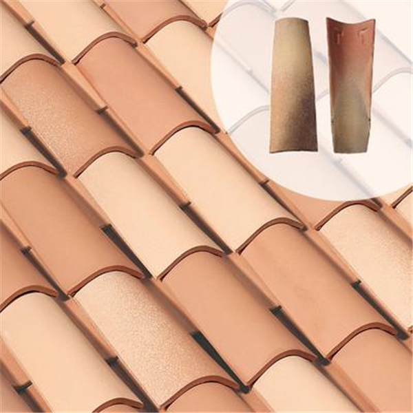 Tuile canal en terre cuite - Médoc Monier - Paille rose