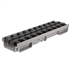 Caniveau invisible avec grille PVC - A15 - Connecto Invisible Nicoll - L100 int/130 ext - L.0,5 m