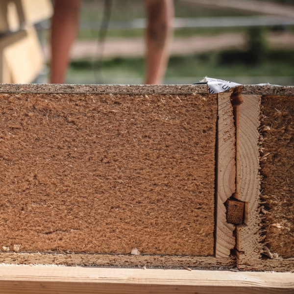 Panneau sandwich toiture USYSTEM Roof DS Natural Wool GFB - 6,10 m².K/W - 0.8 x 3.05 m - ép. 267,00 MM