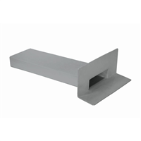 Évacuation latérale rectangulaire eaux pluviales de toitures terrasses - Flag Soprema - Gris clair RAL 7047 - lot de 10