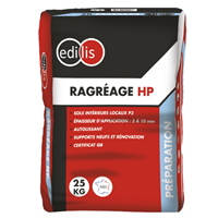 Ragréage haute performance intérieur pour tous supports - Edilis - Sac de 25 kg