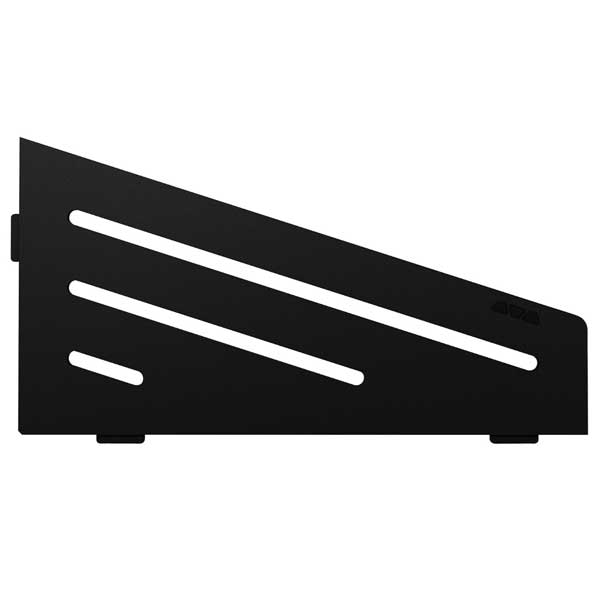 Étagère murale pour salle de bain en aluminium - tablette d'angle - Design Wave - 29,5 x 15 cm - ép. 4 mm - Noir graphite Mat