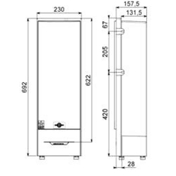 Borne CIBE® monophasée 60 A avec téléreport - Sigle ENEDIS