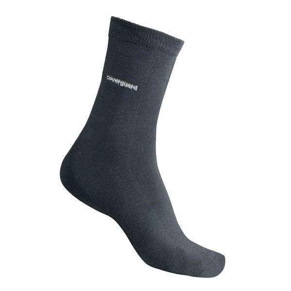 Chaussettes homme en fibres de bambou - respirantes - antibactériennes et anti-odeurs - Taille 39/42 grises