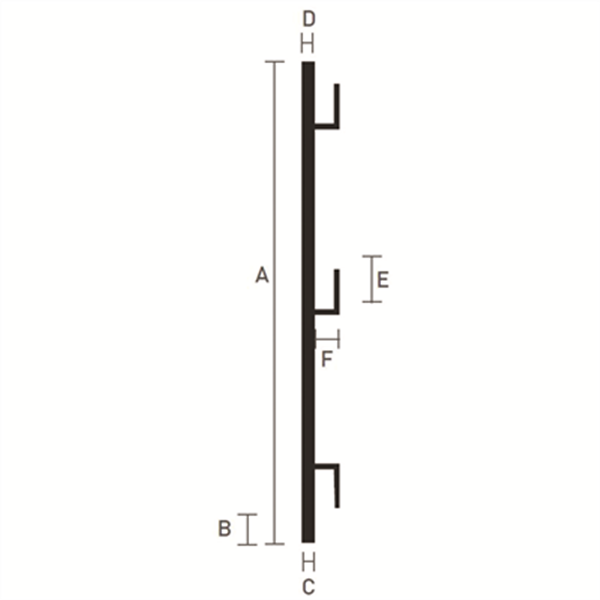 Poteau garde corps pour treteau de maçon Obra Ø 40 mm 1m en acier