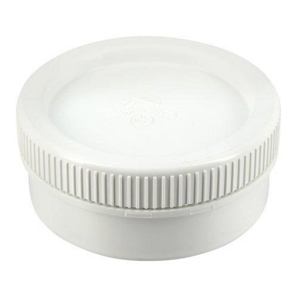 TAMPON DE VISITE AVEC BOUCHON MF D.100 BLANC