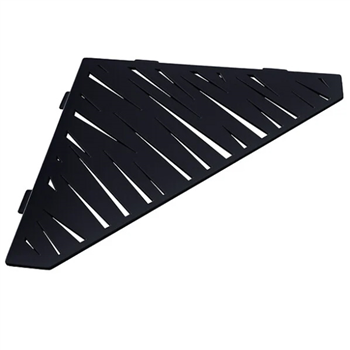 Étagère de douche en acier Inox noir mat - forme Pentagone design Tiger - 36,0 CM x 26,0 CM x 3,00 MM