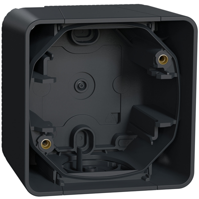 Boîtier pour 1 poste en saillie Schneider Mureva Styl - IP55 - IK08 - gris anthracite RAL 7016
