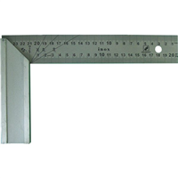 Equerre menuisier lame inox Stanley - Longueur 300 mm - Largeur 200 mm