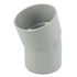Coude mâle/femelle Nicoll pour tube de descente - Diamètre 80 mm - Degré angle 20° - Techtan - Gris