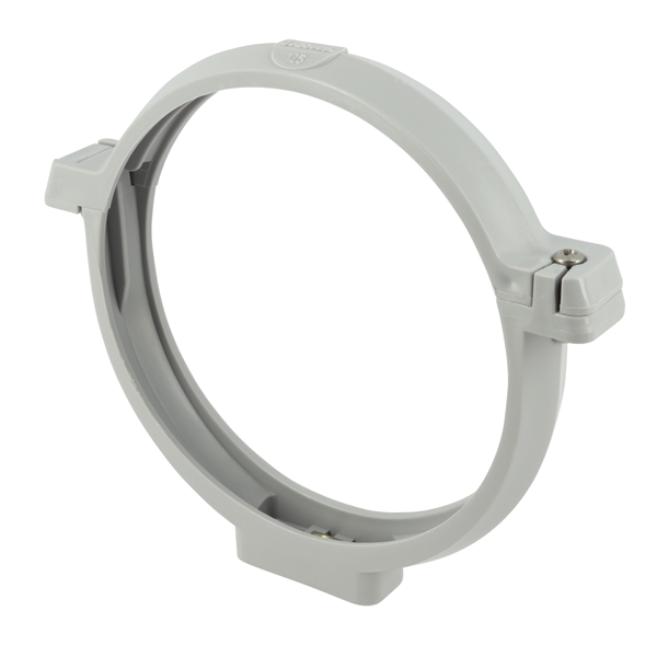 Collier pour tube de descente cylindrique diamètre 125 mm - COXGT Nicoll - Gris