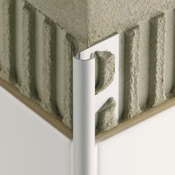 Baguette d'angle pour carrelage Schlüter Rondec Aluminium anodisé mat - Hauteur 8,0 MM - Longueur 2,50 M