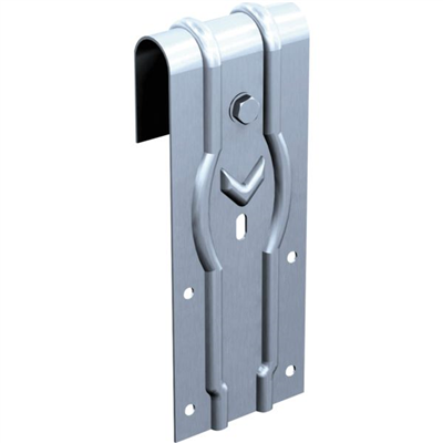 Monture galet flasque acier pour porte coulissante sur rail capacité 65 kgs