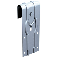 Monture galet flasque acier pour porte coulissante sur rail capacité 65 kgs