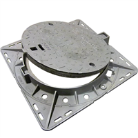 Regard de chaussée à cadre rond articulé D400 trafic intense NF