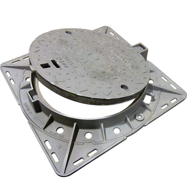 Regard de chaussée à cadre rond articulé D400 trafic intense NF