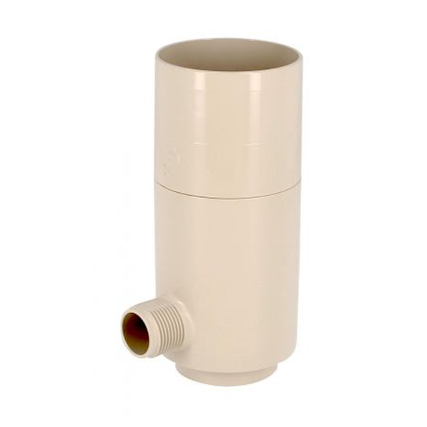 Récupérateur eau de pluie pour tube de descente cylindrique Ø 80 mm - Nicoll - Techtan sable