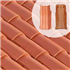 Tuile Canal terre cuite Multi'fix Tegula 40 - Rouge