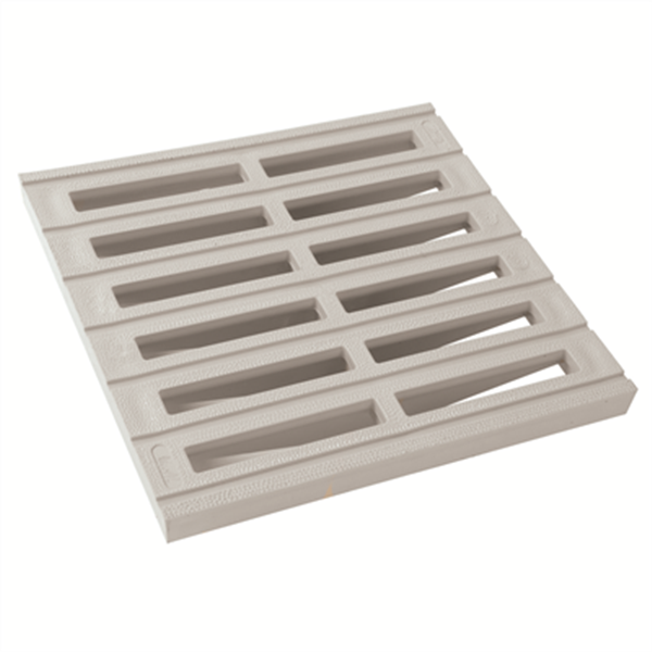 Grille pour collecte des eaux de ruissellement - Nicoll - Gris clair - 250 x 250 mm