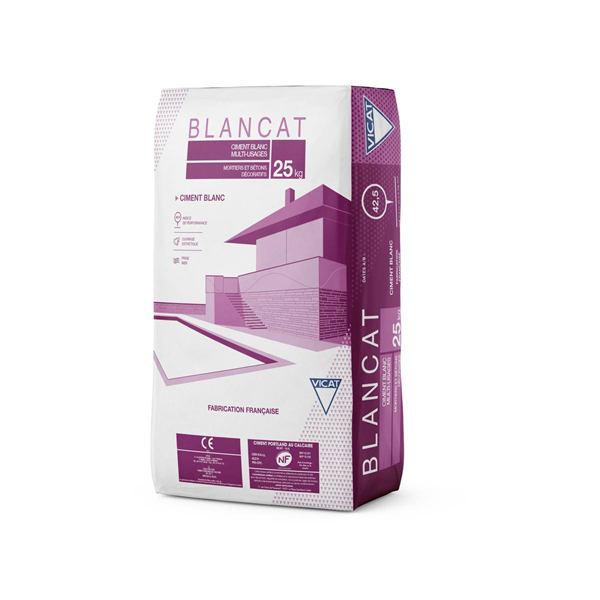 Ciment blanc BLANCAT CEM II/A-LL 42,5 N CE PM-CP2 NF