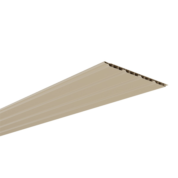 Lambris PVC de sous toiture Sable - 4 frises alvéolaires - 250 MM x 10,00 MM - Long. 4,00 M