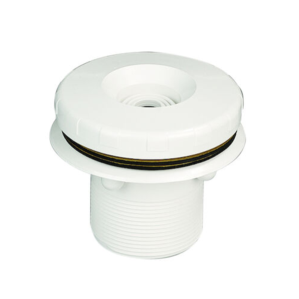 Bouche de refoulement pour piscine liner Astralpool Multiflow à jet orientable - ABS blanc - Ø 2 " mâle
