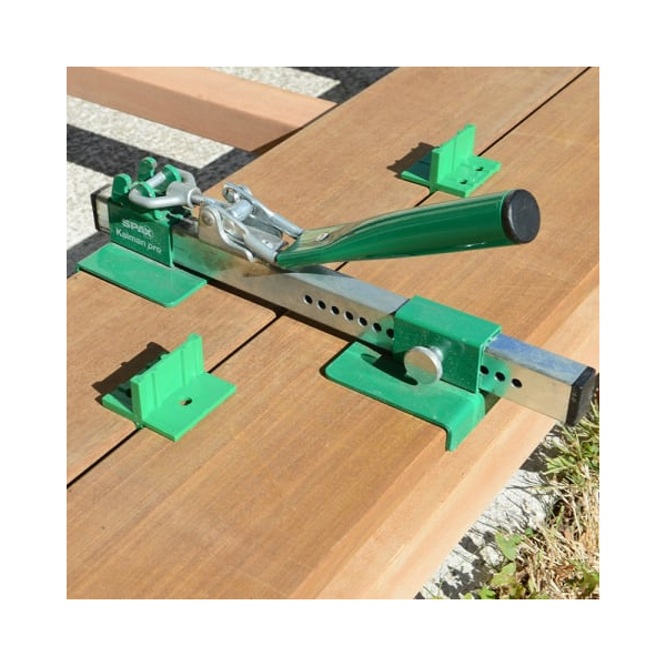 Kit de pose pour terrasse bois - Kaiman Pro Spax - coffret avec serre-lame gabarit de vissage et espaceurs