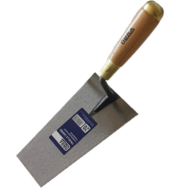 Truelle italienne Carrée Obra longueur 20 cm manche bois