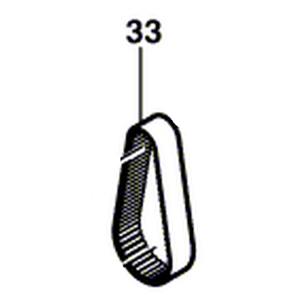 Courroie dentée Bosch Z = 75 pour ponceuse PBS 75 A PBS 75 AE et GBS 75 AE