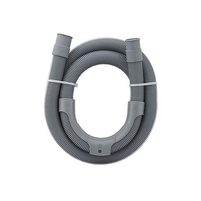 Tuyau de vidange pour machine à laver diamètre 19 et 22 mm avec crosse - longueur 2,50 m