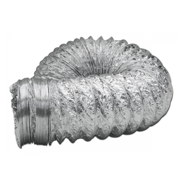 Gaine aluminium souple ventilation domestique - Ø 125 mm - 10 mètres