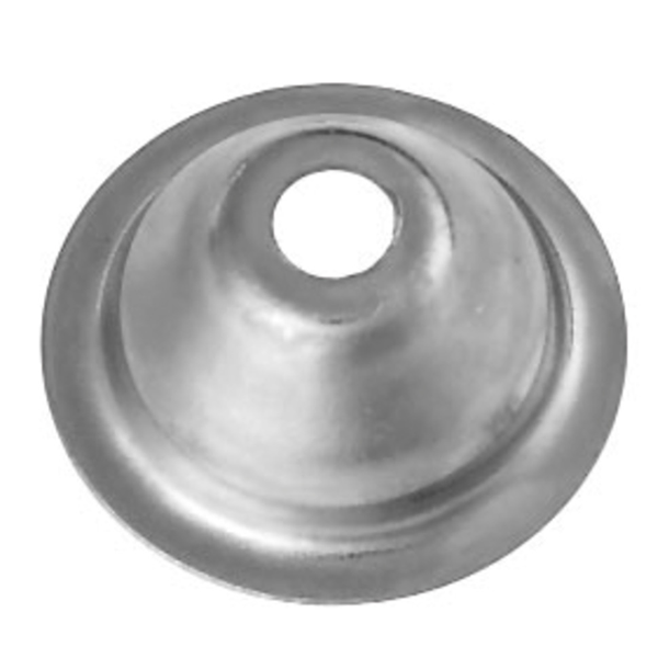 Rondelle métallique à cuvette Fischer 8x61 C pour sanitaires 70x70x4 mm boîte de 100