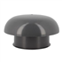 Chapeau de ventilation rond Nicoll - Diamètre 259 mm - Sortie 160 mm - Sans moustiquaire - PVC anti-UV - Gris anthracite