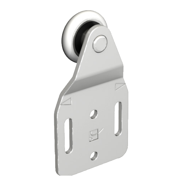 Monture fixation sur plat Mantion Tubel 0040-B pour panneau de porte de placard - 40 kg max