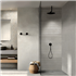 Revêtement mural salle de bain effet pierre Gris clair - Tiempo Wall 3D - 90 x 30 cm - ép. 10 mm