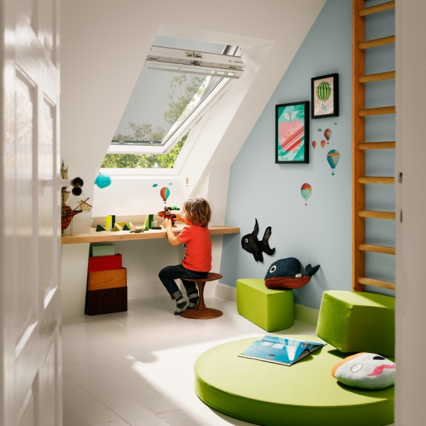 Store extérieur pare-soleil Velux MHL pour fenêtre de toit - Gris foncé RAL 5060 - Largeur 94,0 cm