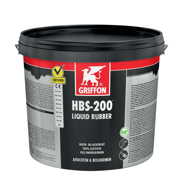 HBS-200 CAOUTCHOUC LIQUIDE 16L - ETANCHÉIFIER LES SURFACES À L'EAU ET À L'AIR