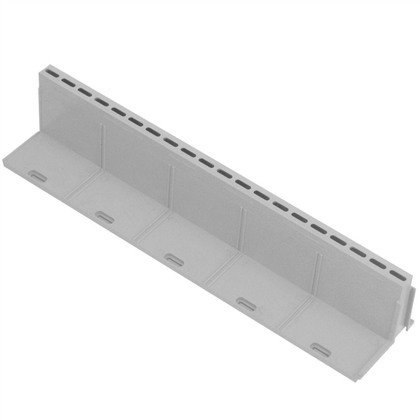 GRILLE A FENTE PVC 100X500 H.90MM GRIS