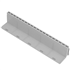 GRILLE A FENTE PVC 100X500 H.90MM GRIS