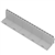GRILLE A FENTE PVC 100X500 H.90MM GRIS