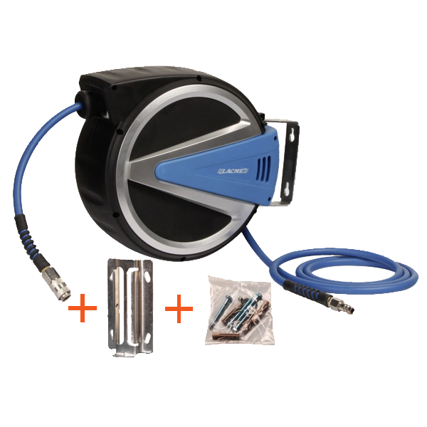 Enrouleur automatique air comprimé Lacmé carter fermé longueur 20 mètres 5/16"