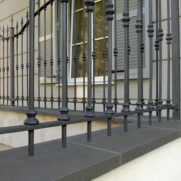 Chapeau de mur plat en béton - 100 x 25 cm - épaisseur 4 cm - Noir anthracite